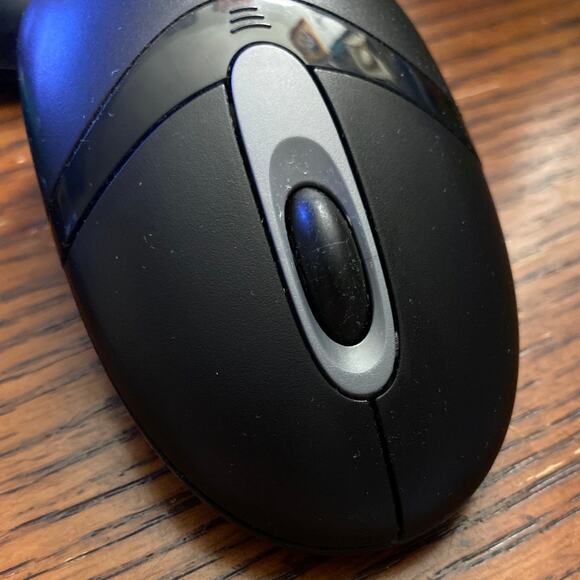 LOGITECH Cordless Optical Mouse M-RAF95 Keyboard Receiver C-B017 UNTESTED - Picture 3 of 10